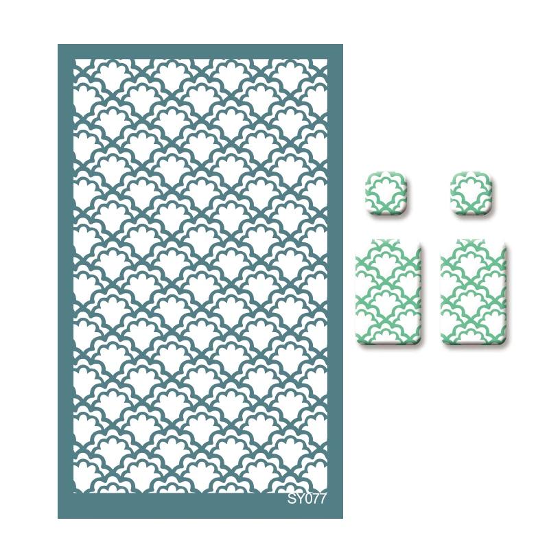 Инструменты для полимерной глины Шелкотрафаретные трафареты Растение Цветок Лист Печать Глина Сетка Трафарет Изготовление Украшений Серьги Декоративный Шаблон