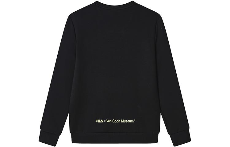 Men's Sweatshirt FILA Van Gogh Collaboration Collection Van Gogh Museum 2.0 Sweatshirt Men's Jet Black
