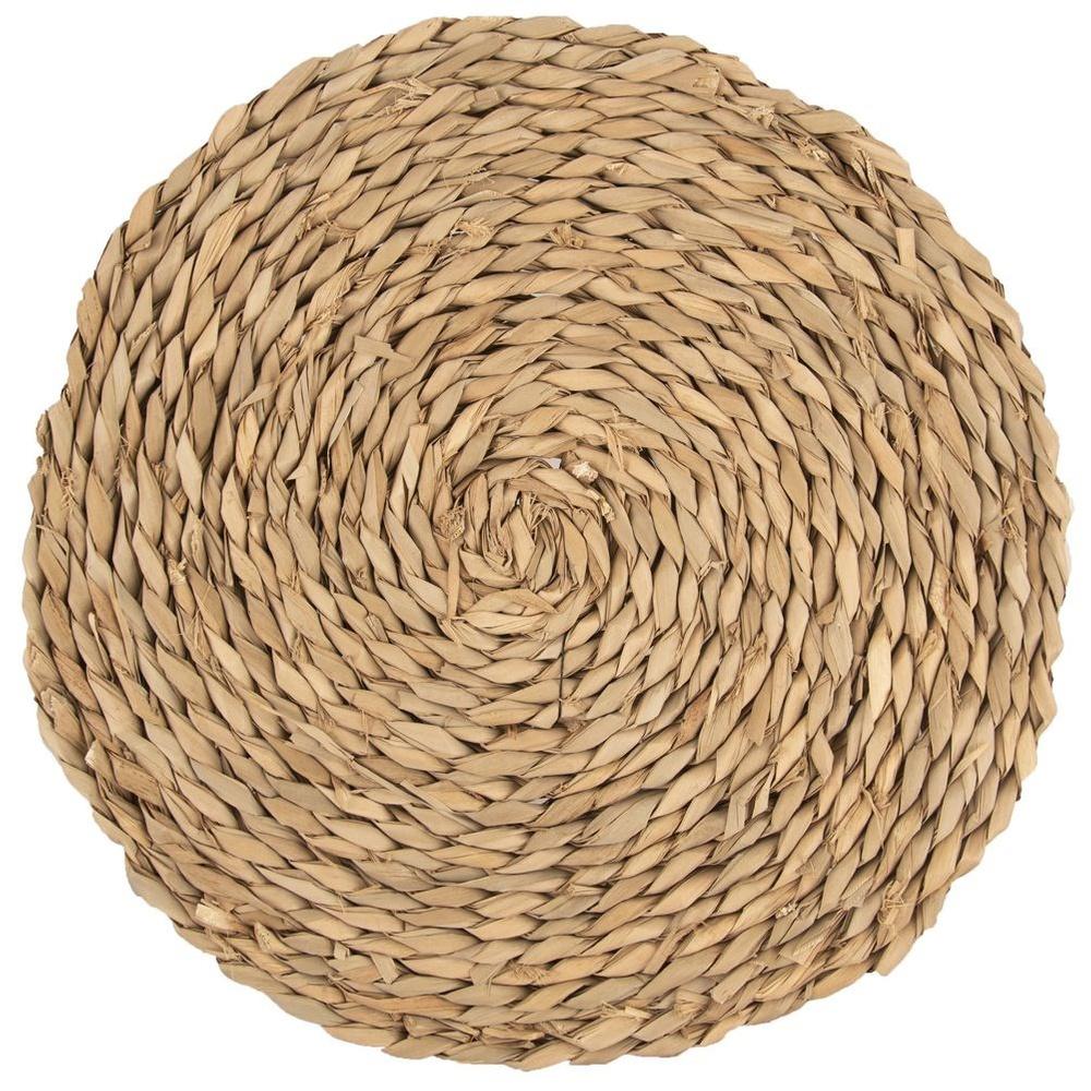 Orion Natural Cattail Leaf Round Table Placemat 35 cm