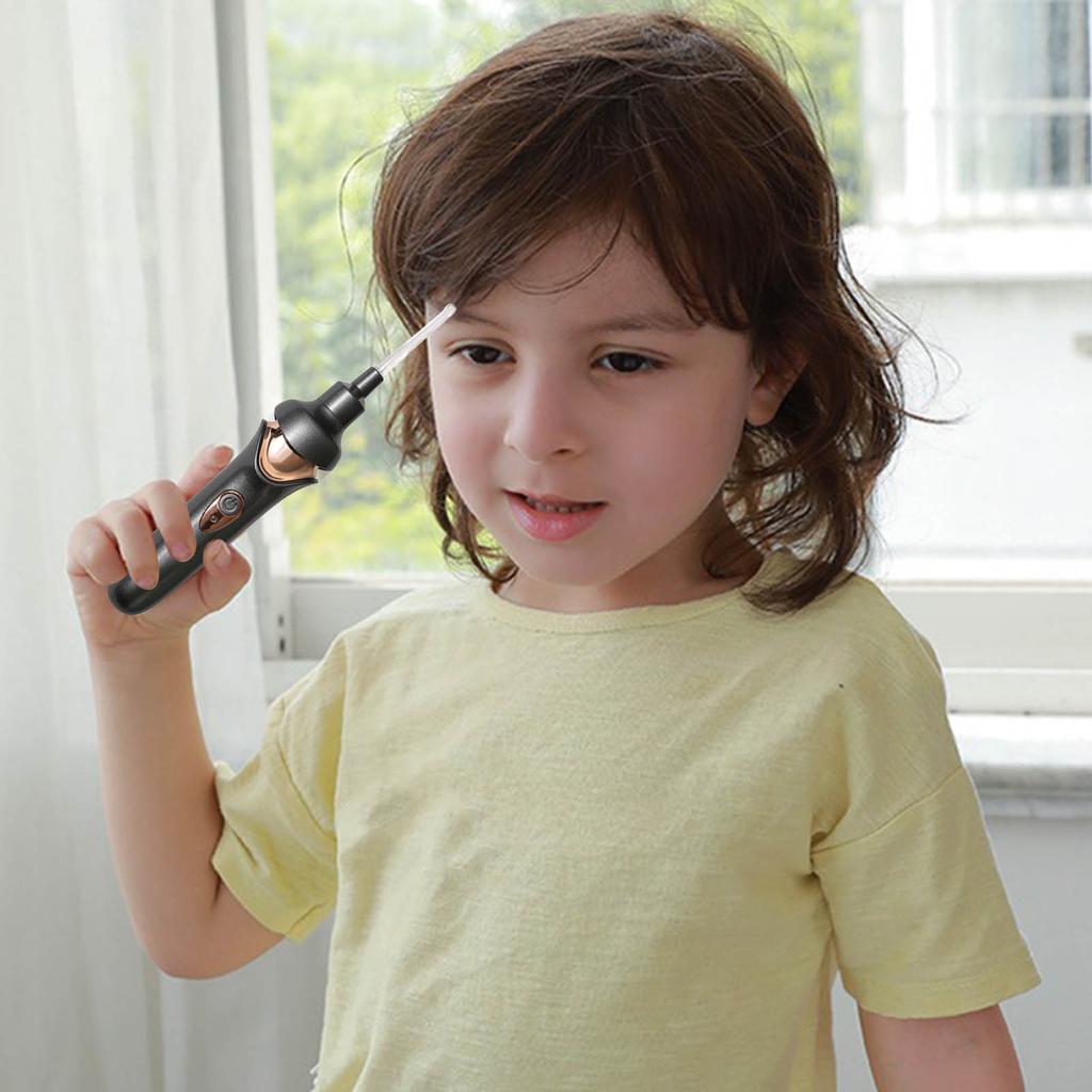 Luminous Electric Suction Ear Spoon Rechargeable Ear Pick Ear Cleaner Wax Removal Tool with LED Light for Children Adults