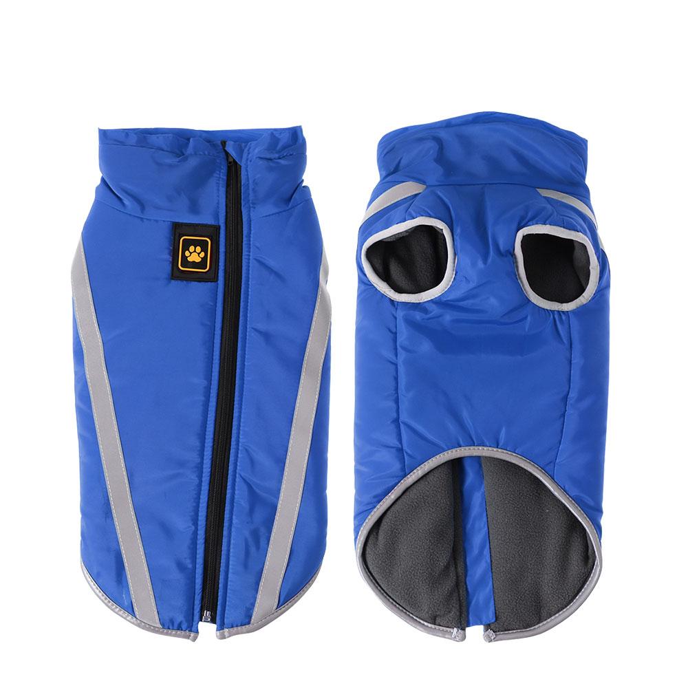 Мягкая Утолщенная Одежда Светоотражающее Пальто для Питомца Водонепроницаемая Куртка на Ватине для Щенка Куртки для Собак