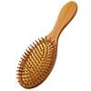 Щетка для волос Tropchou, расческа-лопатка, уход за волосами, гладкий объем, красивые волосы, стимулирование циркуляции крови, дерево, бамбук, коричневый (овальный)