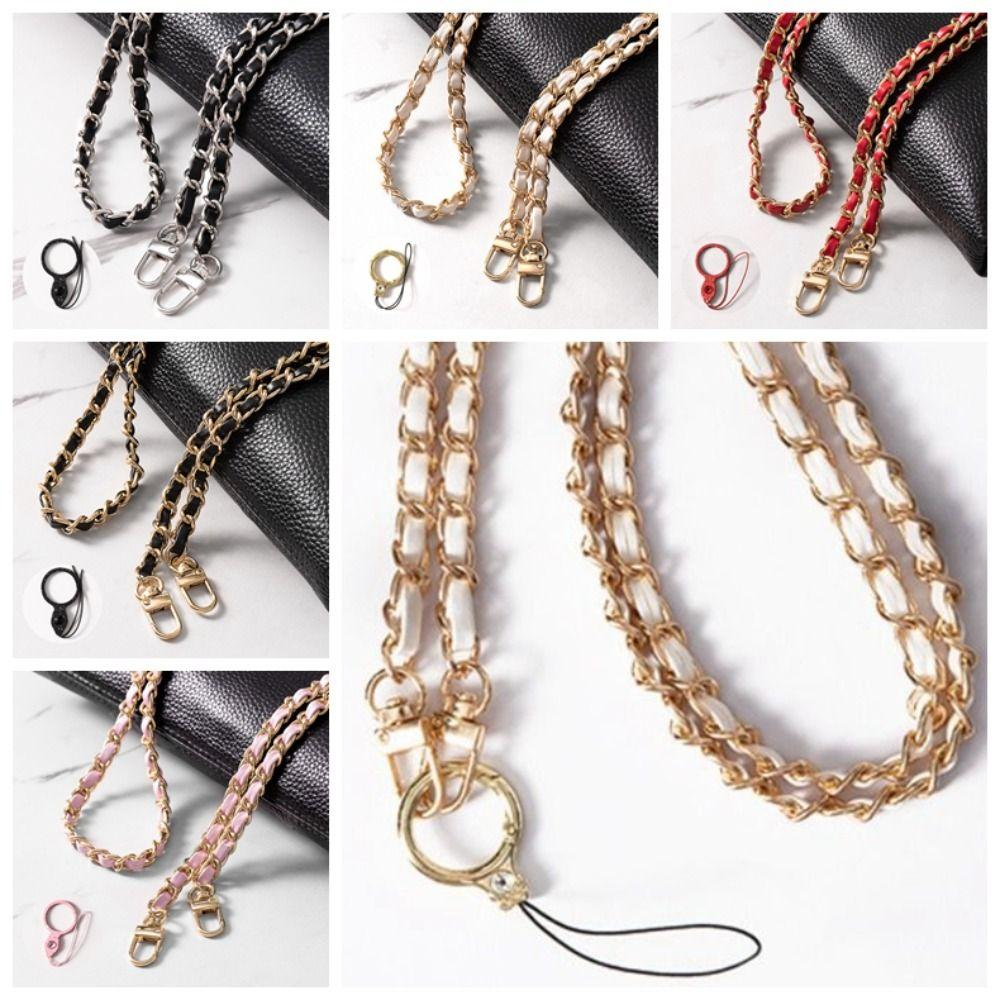 ПУ Кожа Металл Кожаная Цепочка Металл Кожаный Брелок Шнурок для Мобильного Телефона для Подвешивания Телефона