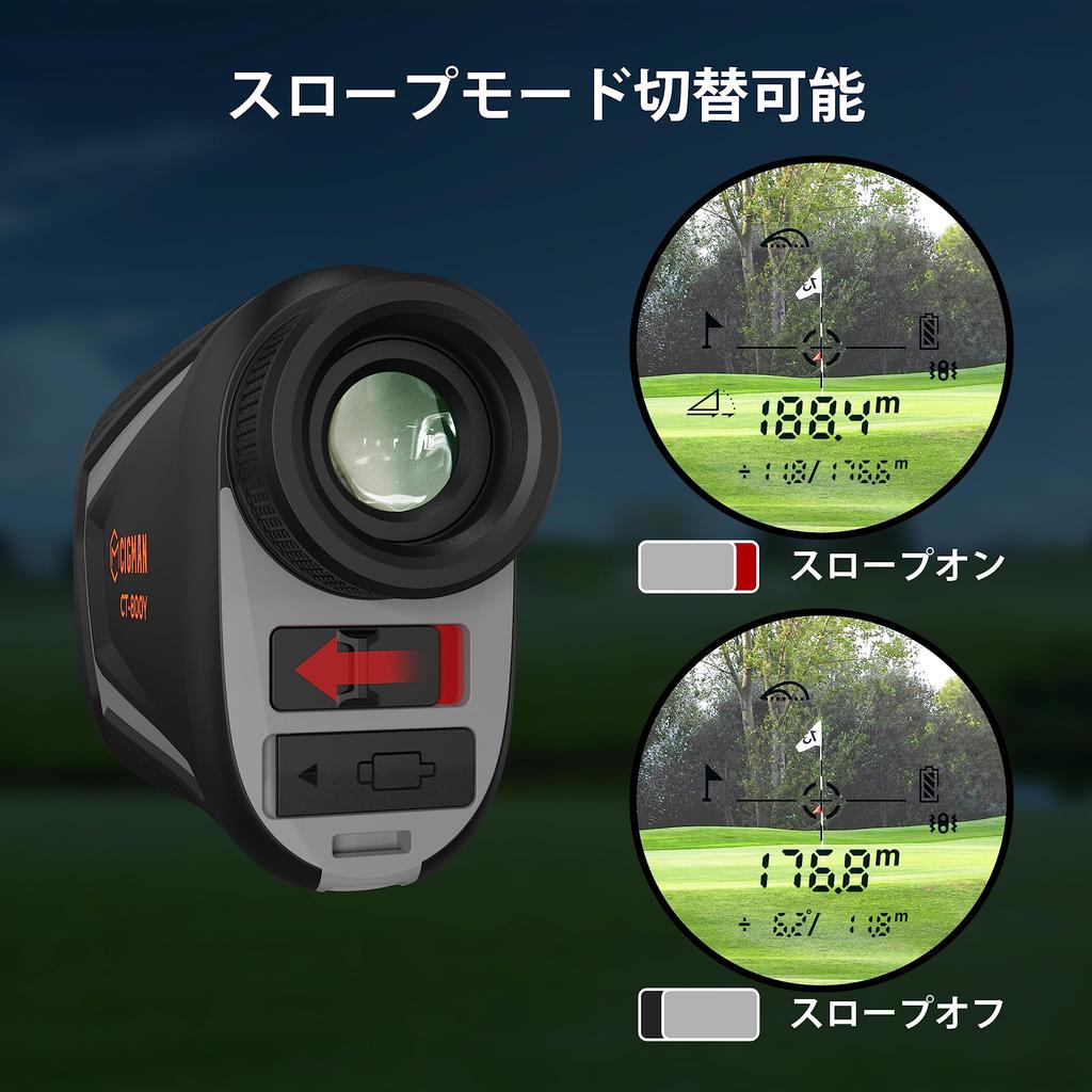 Лазерный дальномер CIGMAN Golf, совместимый с измерением разницы высот, вибрация флага, 6-кратный оптический конкурентоспособный высокоскоростной водонепроницаемый лазер IP54