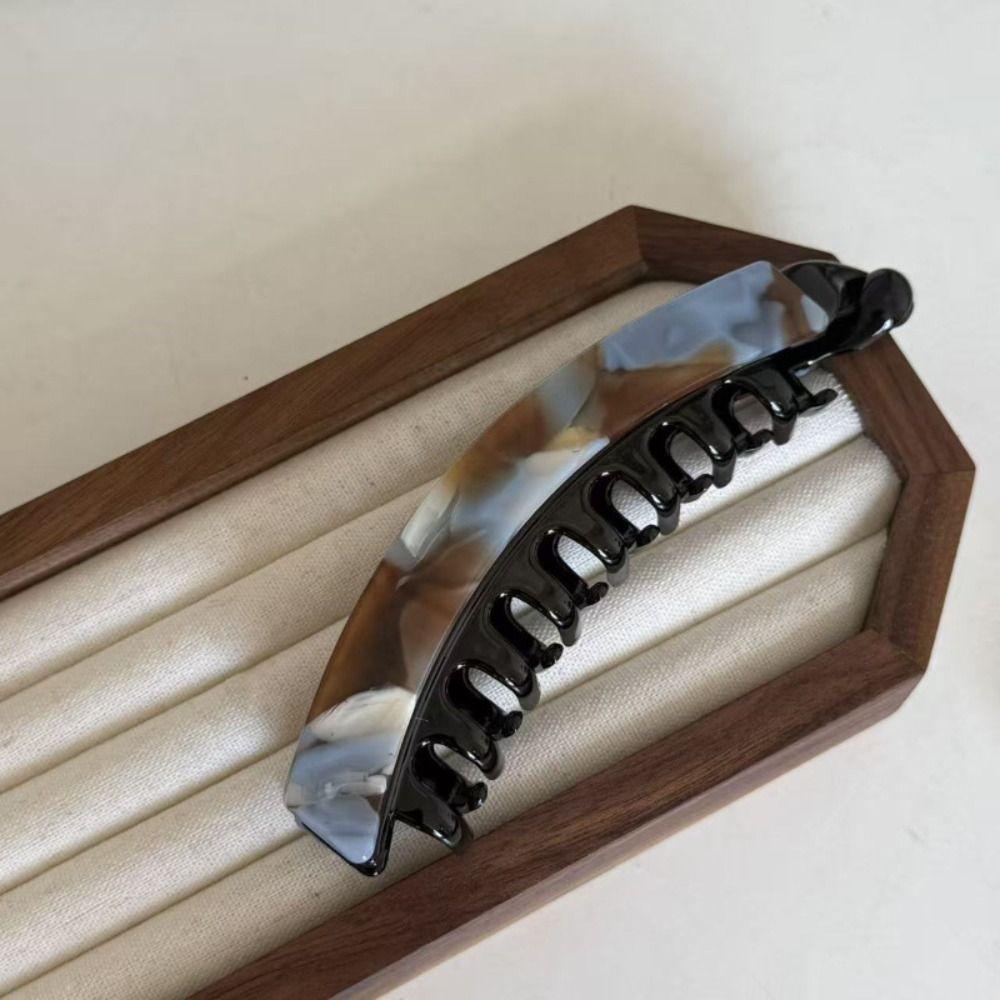 Geometric Leopard Print Hair Clip Acetic Acid Hairpin Personalized Acetate Banana Clip Female