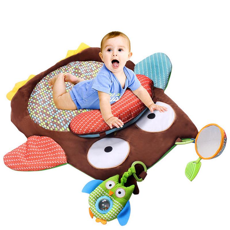 Infant Owl Blanket Game Blanket Baby Crawling Mat Suitable For 0-3 Years Old Game Pad Activity Mat
