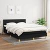 3140459 vidaXL Divan Bed with Mattress Black 140x200 Cm Fabric