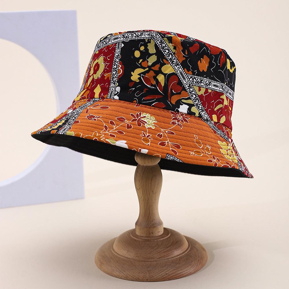 Унисекс Двусторонний Монограммный Ретро Панама - Универсальный Уличный Солнцезащитный Головной Убор