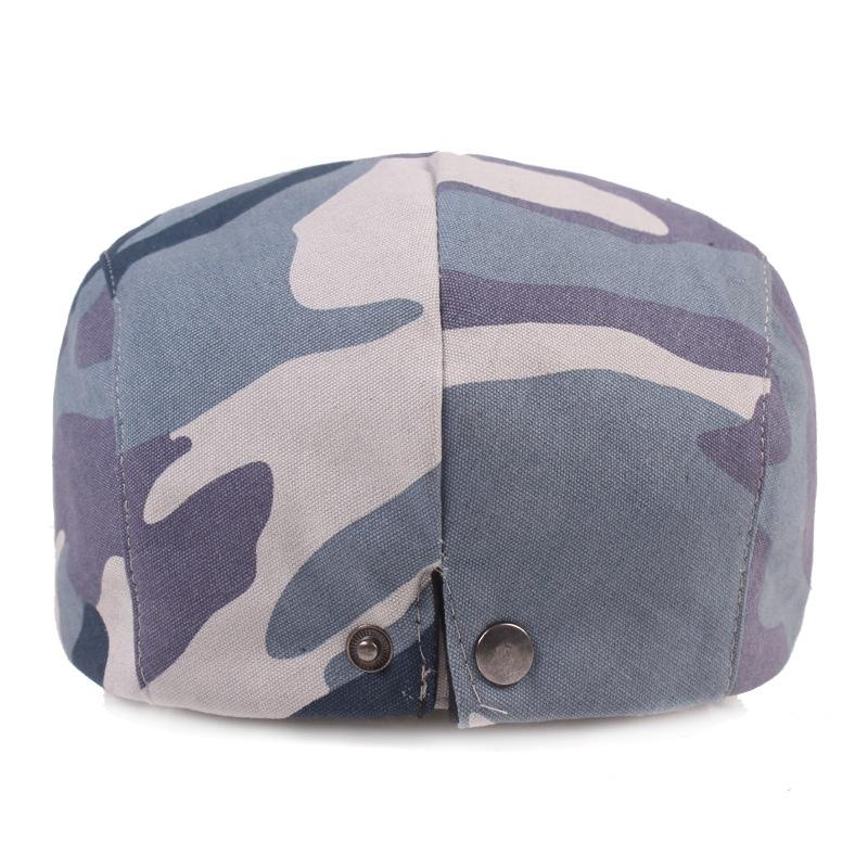Камуфляжная кепка с утиным язычком для мужчин и женщин, берет в стиле ретро, литературная молодежная шляпа, шляпа