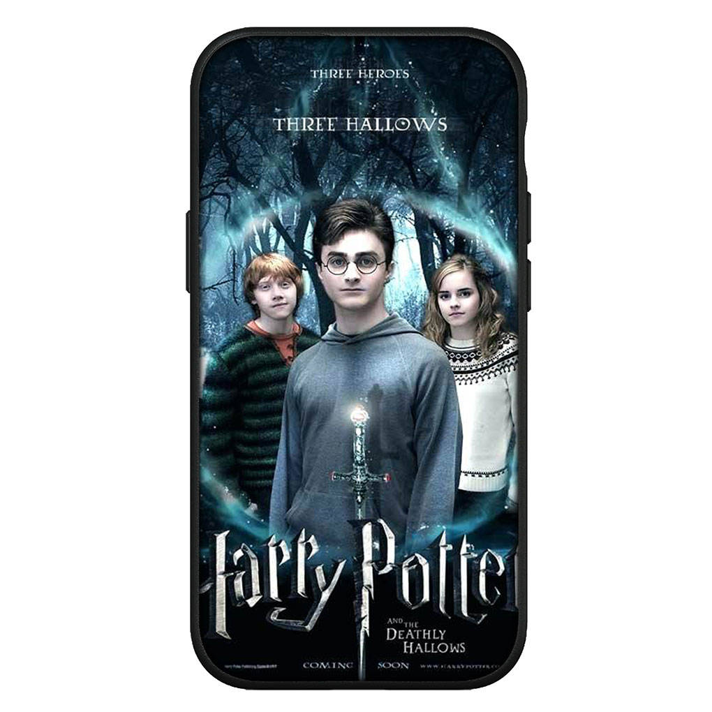 Для Samsung Galaxy S24 S23 iPhone 16 15 14 Xiaomi Redmi Note 13 12 11 10 8 Plus 9 Pro Max X XR чехол для телефона с мультяшным кольцом и логотипом Potters OPPO Huawei Cover