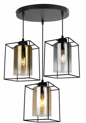 СОВРЕМЕННАЯ ЭЛЕГАНТНАЯ ПОТОЛОЧНАЯ ЛАМПА СТЕКЛЯННЫЙ АБАЖУР