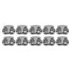 10Pcs Cord Lock Stopper Clamp Locker for Drawstring Shoelaces Lace Locking End Tightener Zinc Alloy