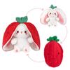 JISON21 Rabbit Plush Toy Strawberry Plush Toy Transformable Body Pillow Toy Cute Animal Rabbit Animal Fruit Cute Animal Fruit For Children New