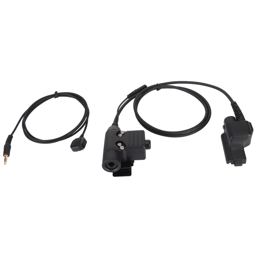 U94 PTT Adapter Durable Portable Military Intercom Headset Adapter for MOTOROLA XTS2500