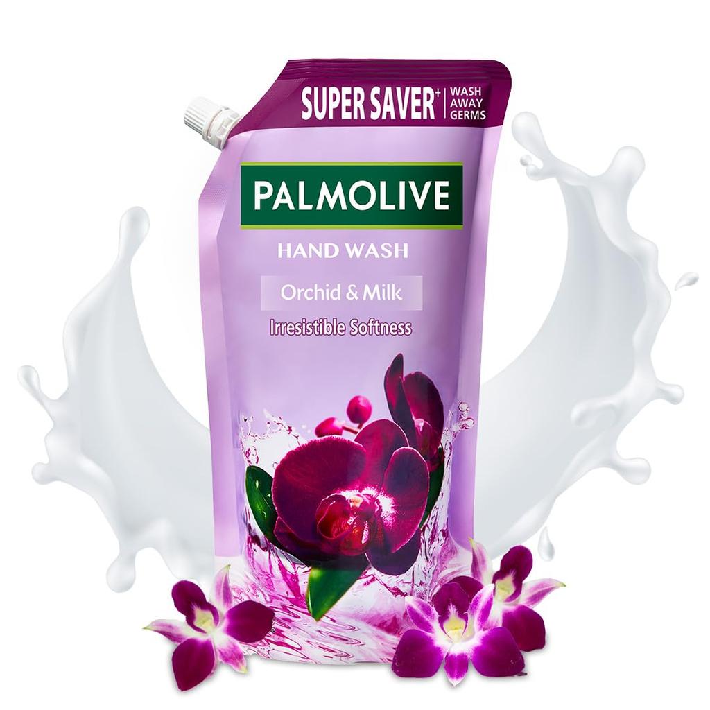 Palmolive Naturals Черная Орхидея и Молоко Жидкое Мыло для Рук, 750 мл, Сменный Блок | Нежный Цветочный Аромат | Увлажняющая Молочная Пена | Смягчает Руки