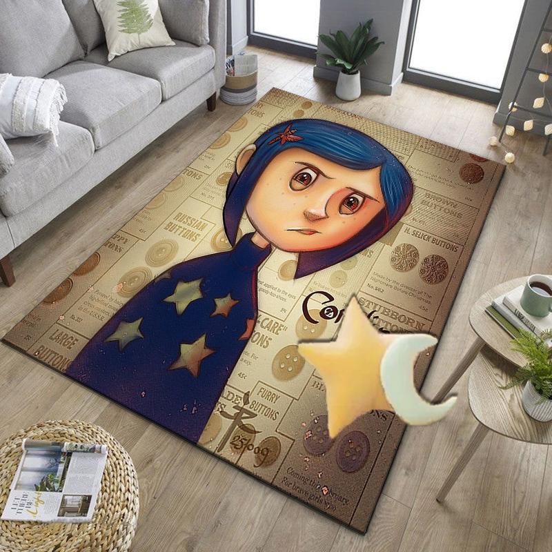 Moonlit Mystery Cora-line Office Rug Chair Mat, Game Carpet, Suitable for Front Door, Bedroom, Living Room, Desk, Holiday Gift