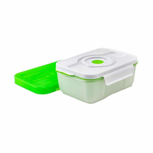 Official FOSA Square Vacuum Container (Large), 1.48L Capacity, Microwave Safe, Keeps Vacuum-Sealed Food Fresh for Longer, Easy to Use, Airtight, Airti