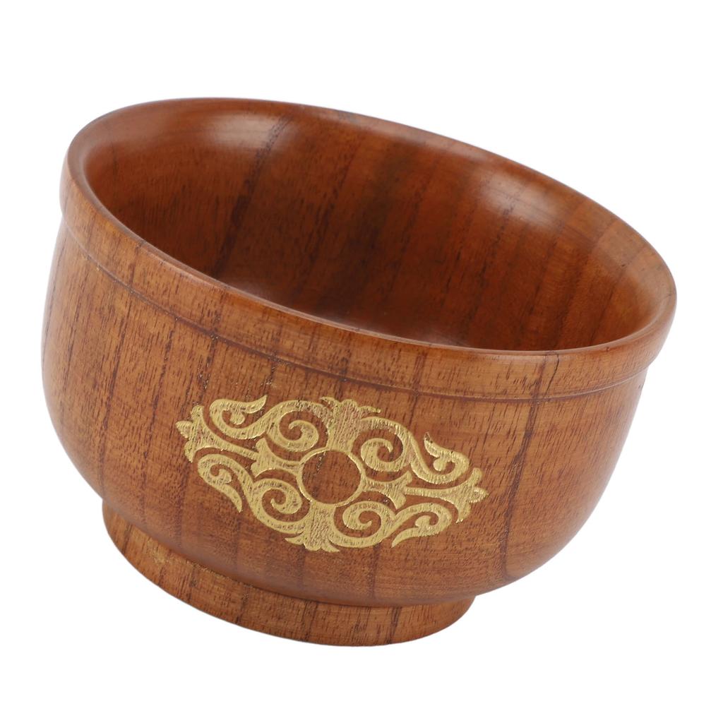 Миска из кислой древесины ююбы, защищающая от ожогов, для риса, еды, молока, чая, супа.