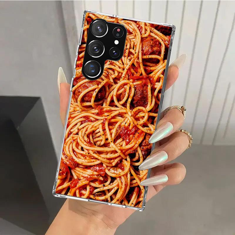Чехол для телефона Food Fries Beer Cheese Sushi Cookie для Samsung Galaxy S26 S24 S23 Ultra S25 Edge S22 S21 Plus S20 FE + Мягкая печать Sh