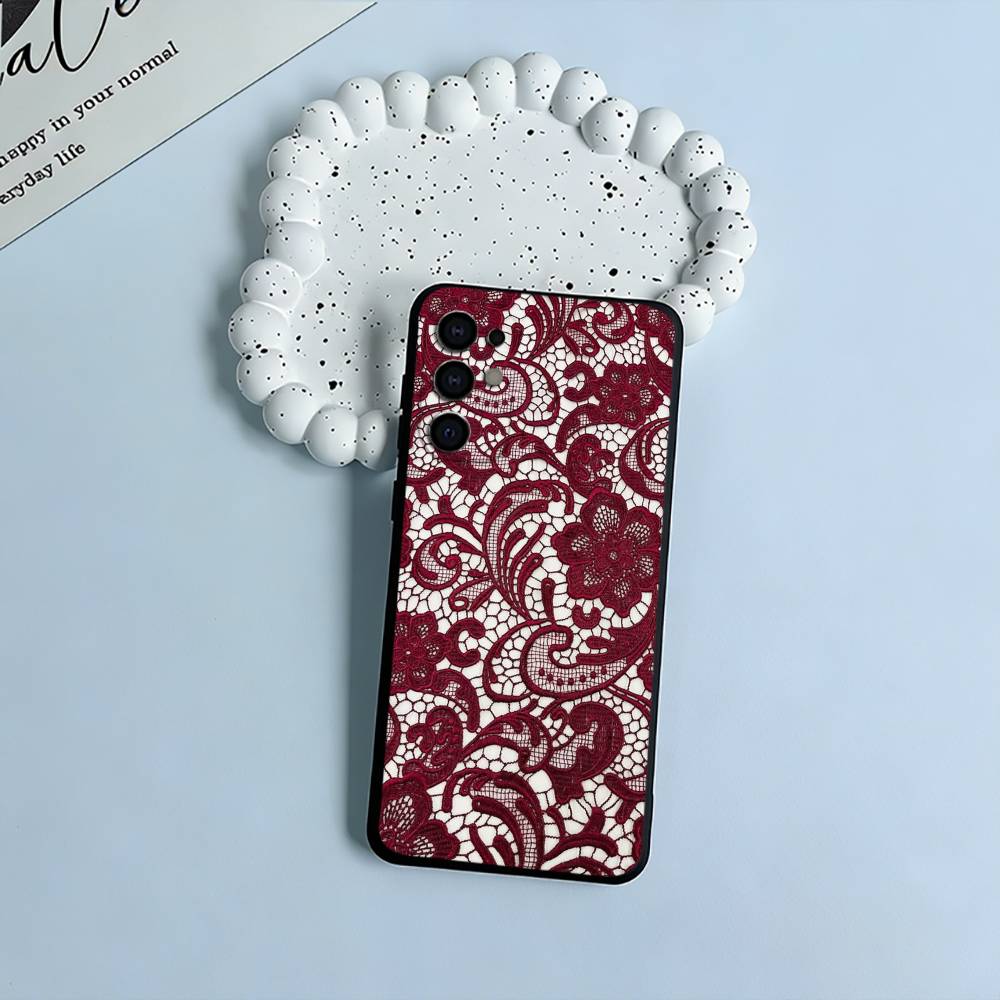 Чехол для телефона с принтом L-Lace для Samsung S25, S24, S21, S22, S23, S30, Ultra, S20, Plus, Fe, Lite, Черный Мягкий Силикон