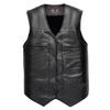 Men's Thick Leather Vest Casual Vest Men's Leather Vest Motorcycle Vest