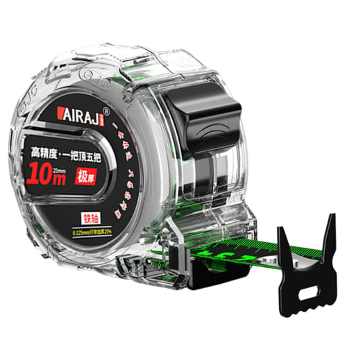Professional Measuring Tape Measure, 5m/10m, with ABS Shock-Resistant Case, Fluorescent Graduations, Self-Locking Function, Flat Laying, Large Charact