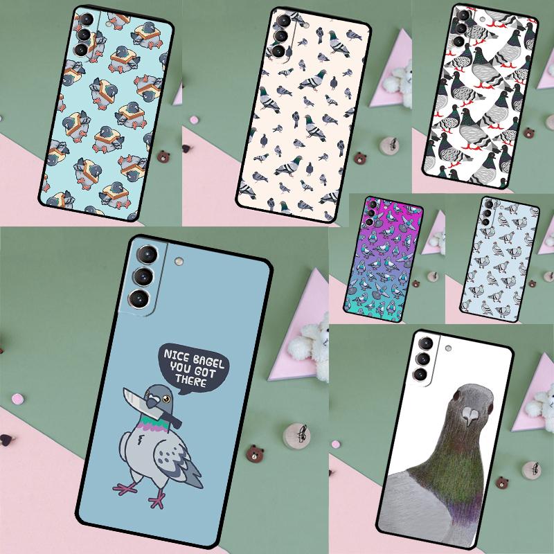 Чехол для телефона 'Голуби' для Samsung Galaxy S24 S25 Ultra S9 S10 S20 S21 S22 S23 Plus S24 FE Защитная оболочка