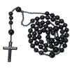 Natural Stone Necklaces Agate Healthy Beautiful Lightweight Crucifix Necklace for Sweater