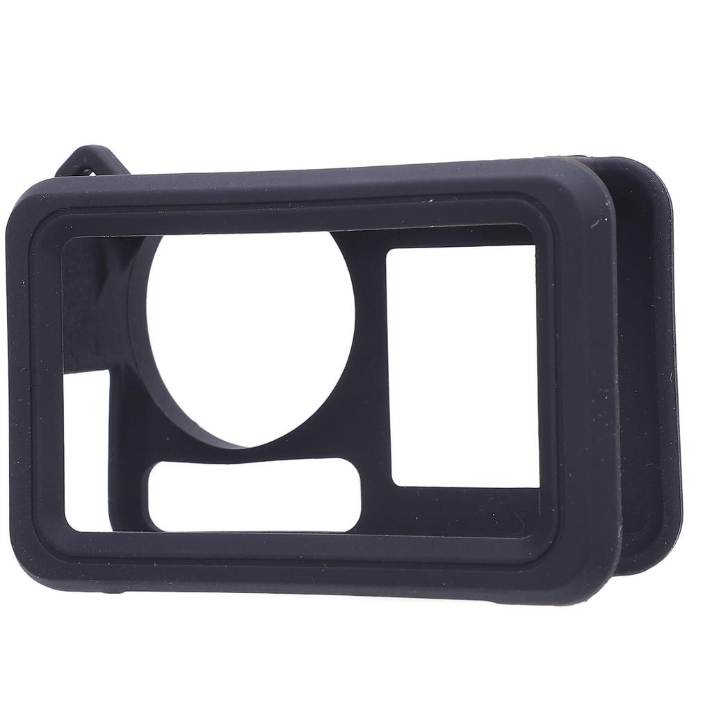 Silicone Case for Action 5 Pro Washable Soft Anti Collision Sports Camera Silicone Cover with Lens Lanyard