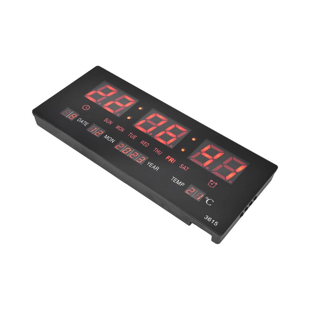 Digital Wall Clock LED Clear Display Accurate Timing Plug In Use Luminous Mute Wall Timer for