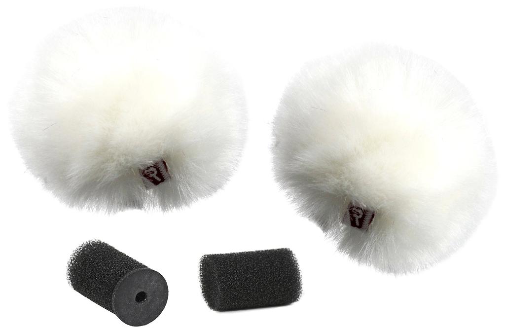 Rycote Wind Jammers for Lavalier Microphones, White, Pack of 2, LWJ-W