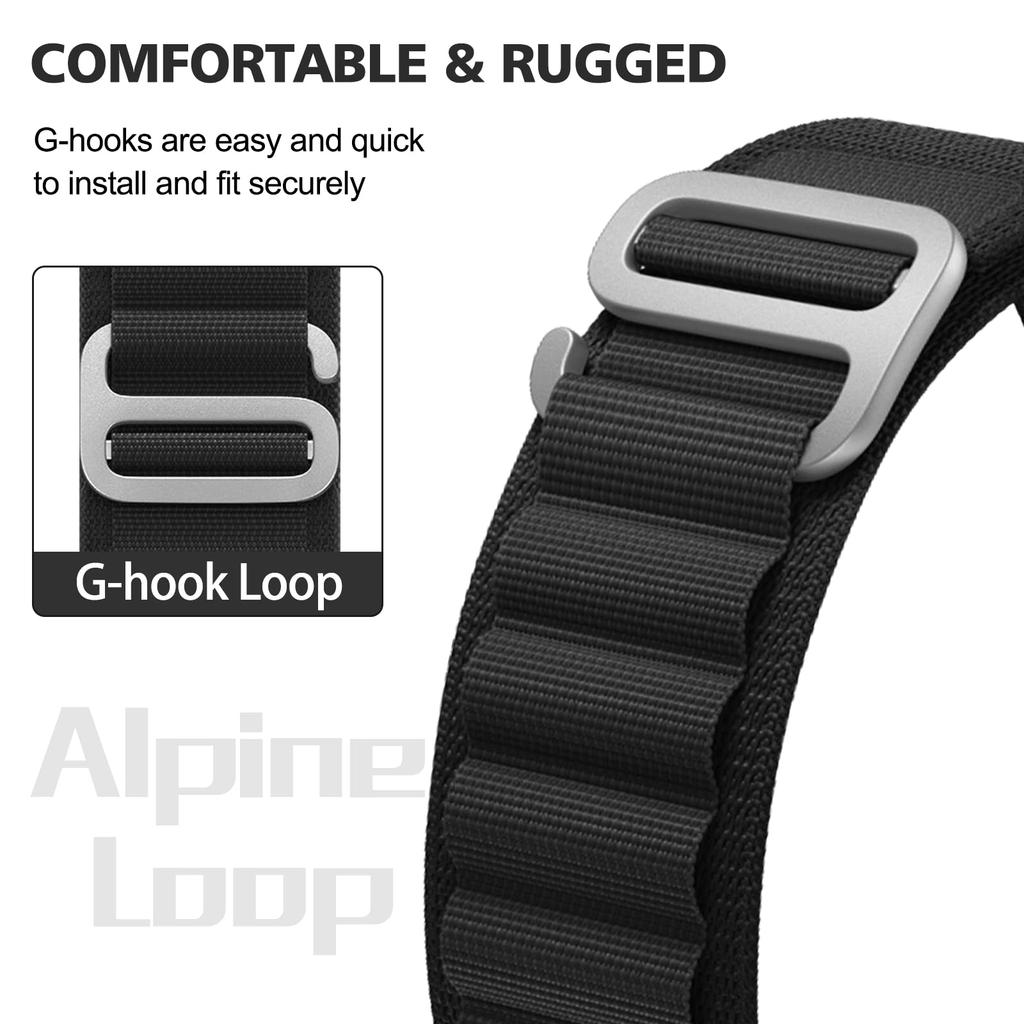 Альпийская петля для Huawei Band 9 8 Аксессуары для ремешка Регулируемый браслет Эластичный нейлоновый браслет Correa для Huawei Band9 band8 band