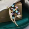 Senior Brooches Flower Leaf Brooch Pins for Women Suit Pendant  Fashion Brooches Jewelry