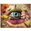 Алмазная картина с цветочным глазом, круглая дрель, алмазные стразы, вышивка, мультяшное свадебное украшение