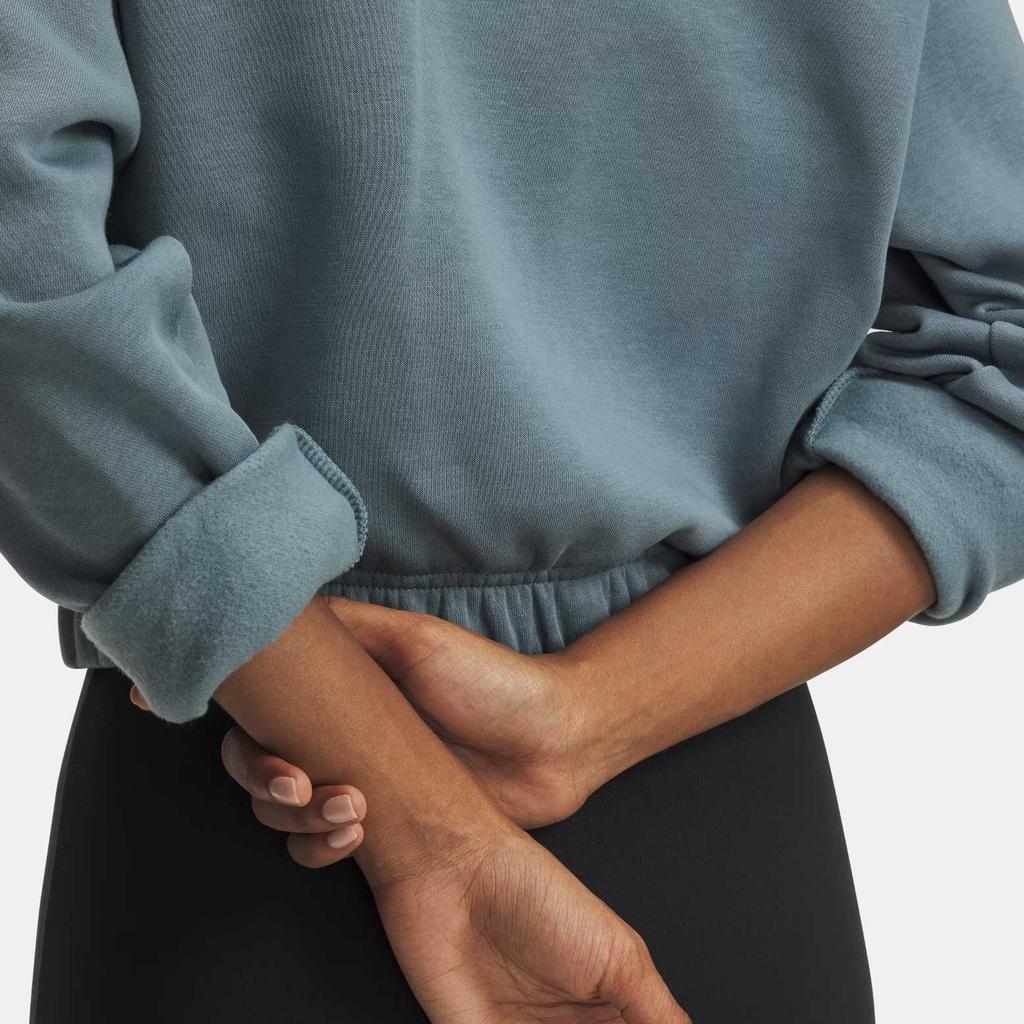 Under Armour Rival Fleece Пуловер с отделкой Свободный Теплый С круглым вырезом Толстовка с длинным рукавом Женская толстовка 6007035-587