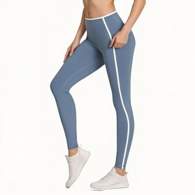 Женские брюки для йоги, повседневные брюки, слаксы с карманами, высокая посадка