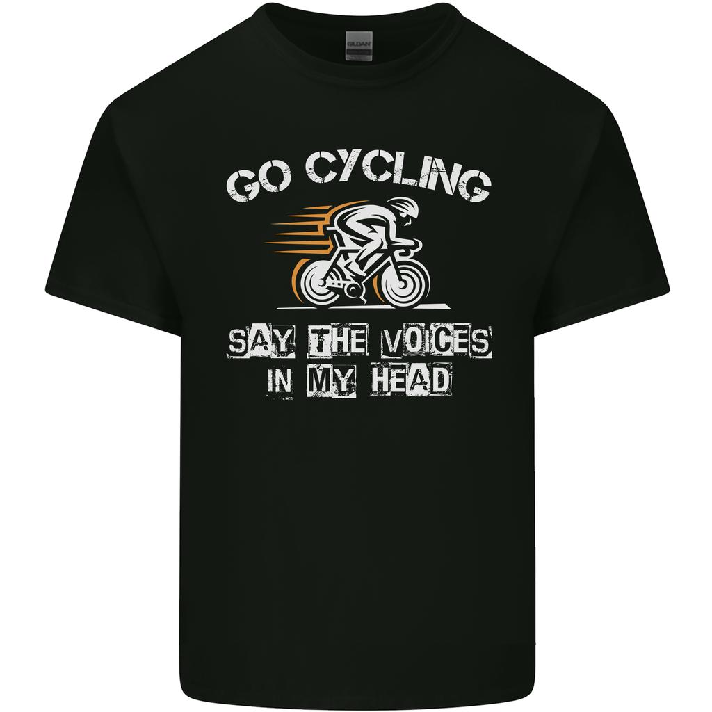 Go Cycling Say Voices in My Head Cyclist Unisexs Light Cotton TShirt