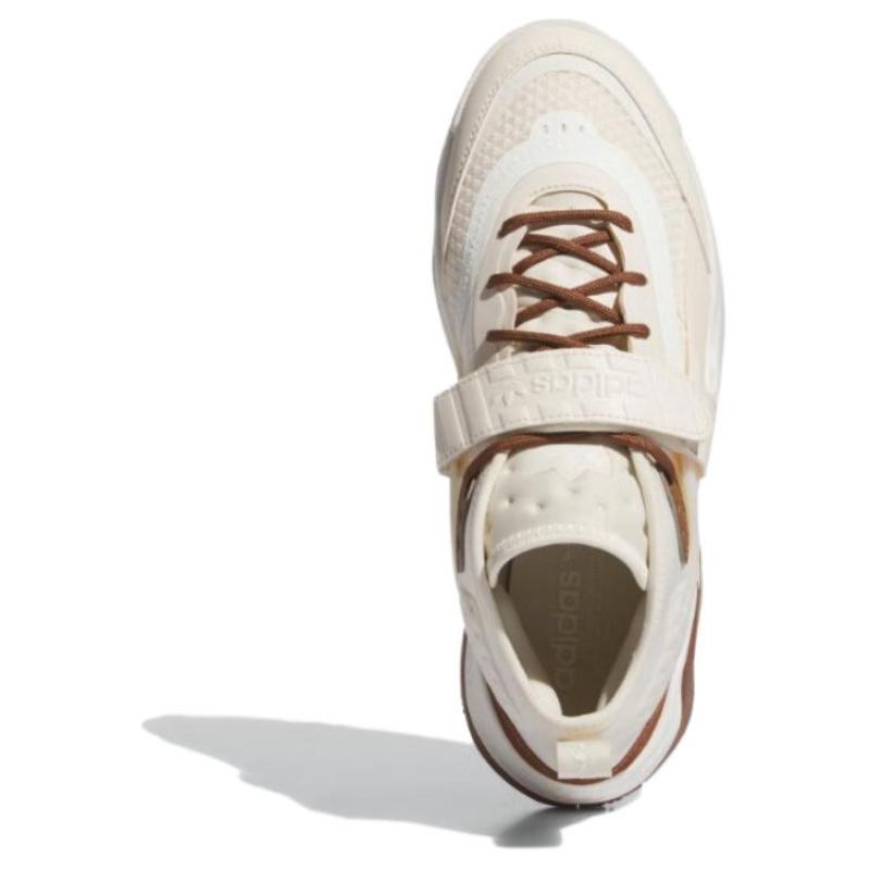 Adidas Originals Streetball Collection III Амортизация, Износостойкие Низкие Повседневные Кроссовки Унисекс Белые Коричневые Кроссовки IG6102