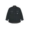 Palace Polar Grid Overshirt With Dual Pocket Long Sleeve Unisex Tops Black P21SHT022