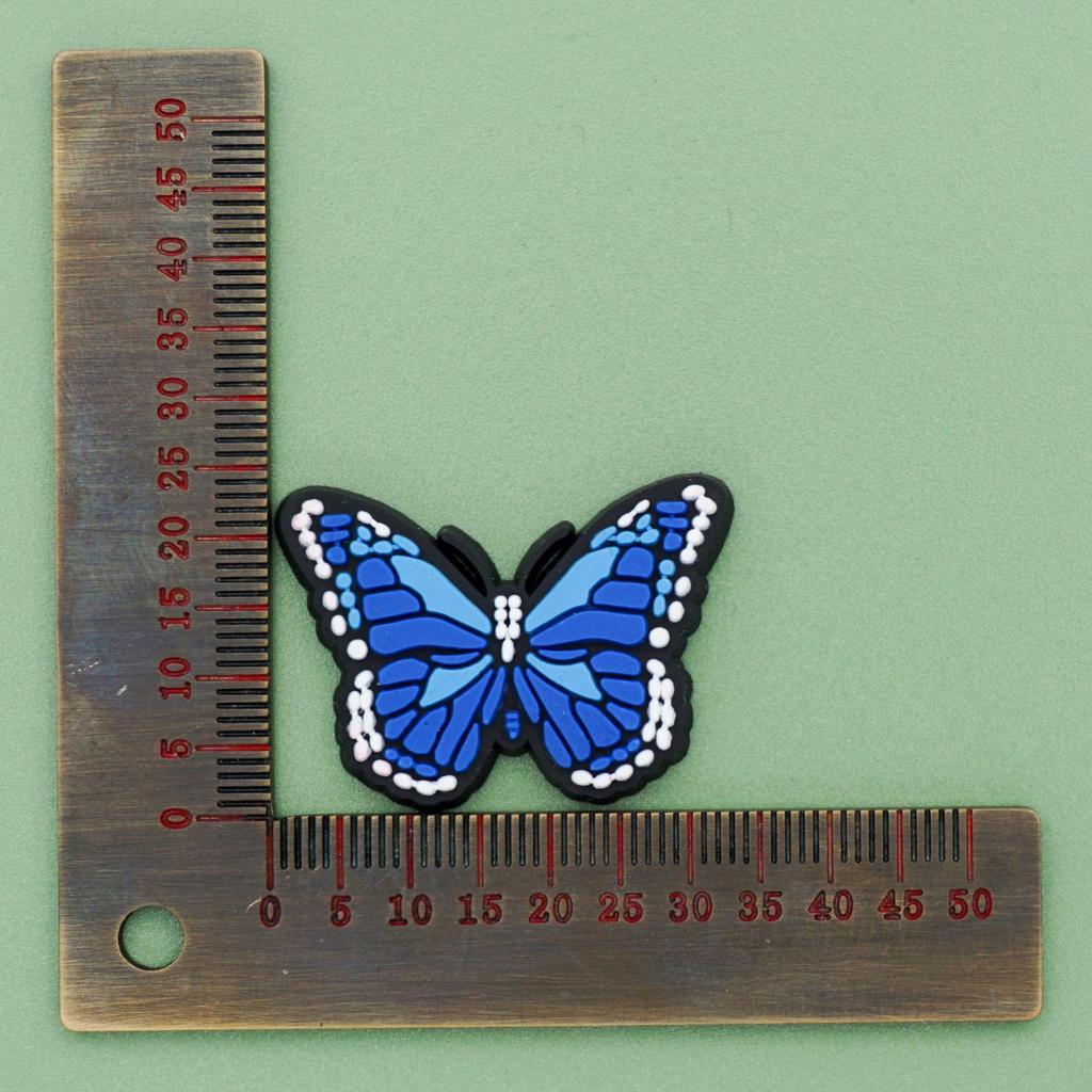 Пряжки для украшения обуви в виде бабочек и цветов для садовых клогов