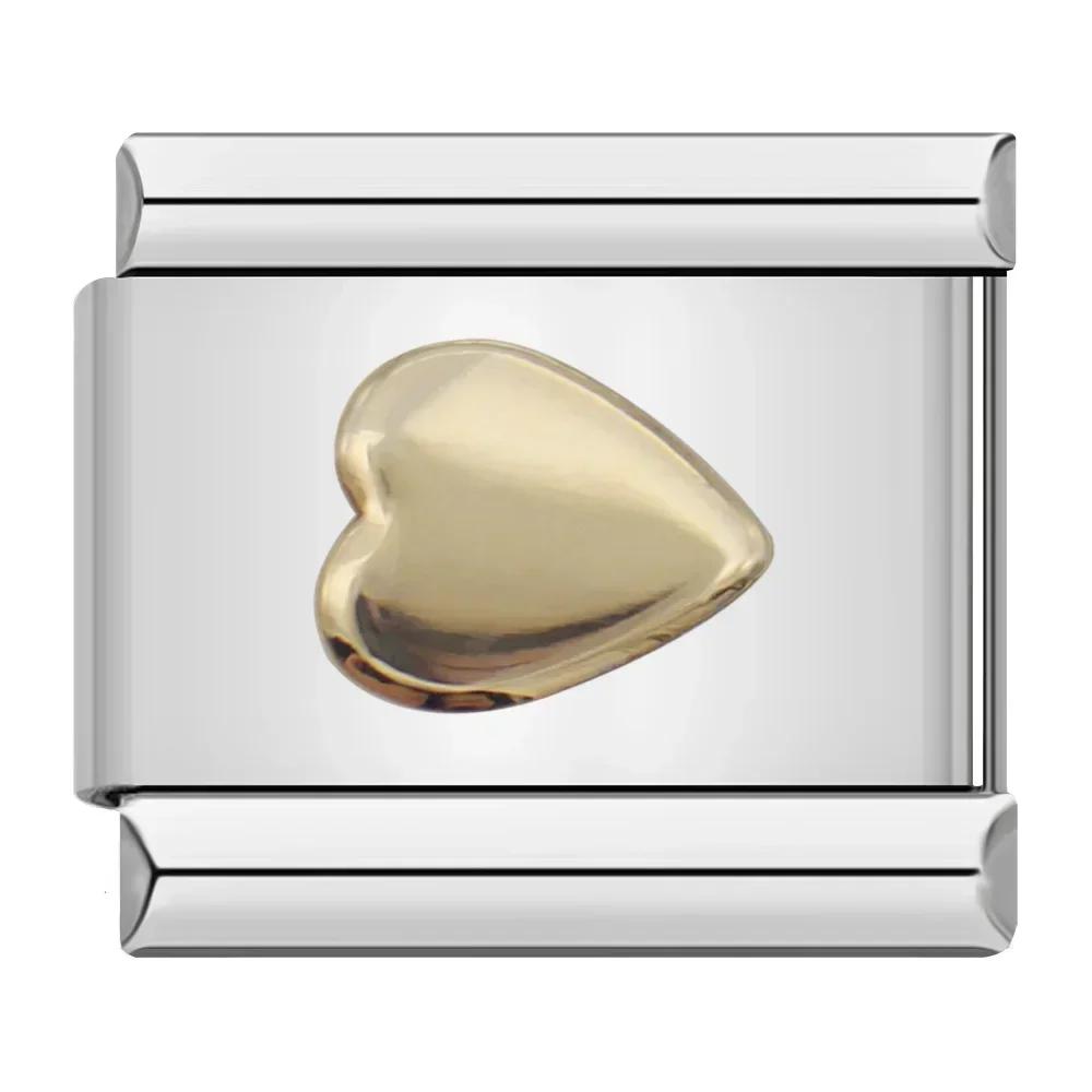 Hapiship 2024 Новая мода 26 английских букв итальянские подвески подходят для браслета из нержавеющей стали 9 мм изготовление женских ювелирных изделий DJ110