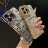 Чехол для телефона с 3D-блестками и драгоценными камнями для iPhone 16, 15, 14 Plus, 13, 12, 11 Pro Max, гальванизированный силиконовый мягкий чехол-накладка из ТПУ