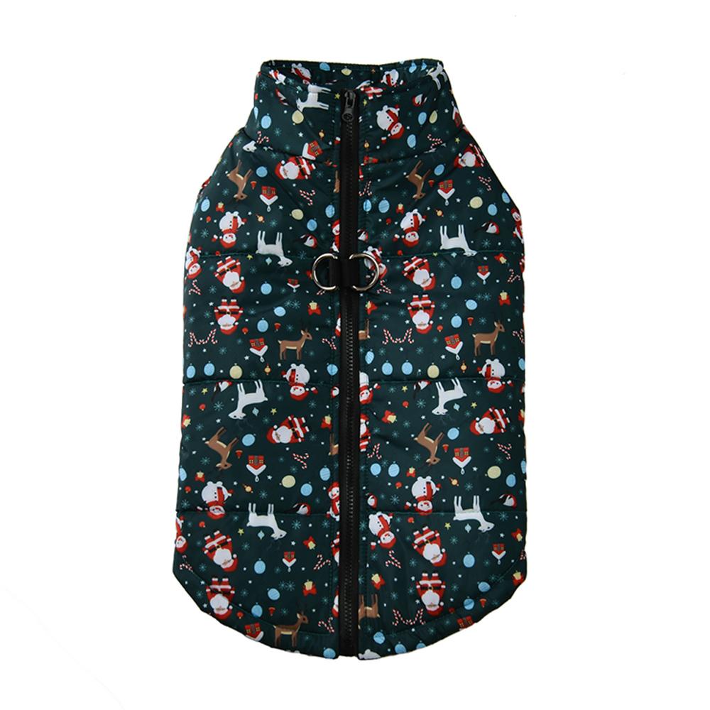 Теплая рождественская одежда для собак, водонепроницаемая зимняя куртка для домашних животных, костюм кошки, новогоднее зимнее пальто для щенка, костюмы для маленьких, средних и больших собак, французский бульдог
