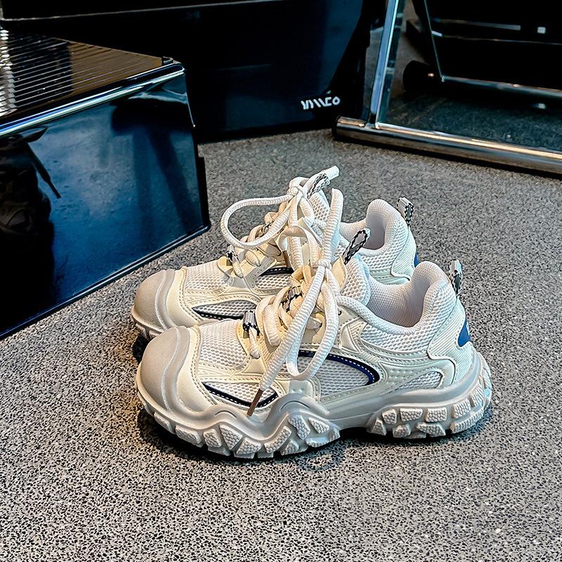 Осенние детские кроссовки для мальчиков, массивные нескользящие детские повседневные туфли, модные универсальные дышащие школьные баскетбольные туфли для девочек