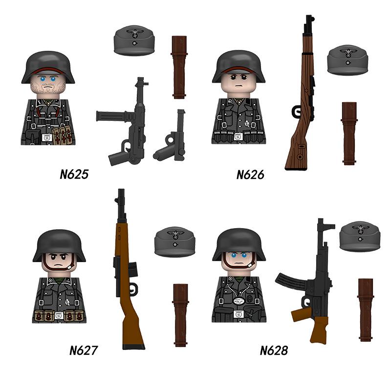 MOC Военные Рыцари Фигурки Строительный Блок Греция Поле боя Европейский Солдат Оружие Щит Кирпичики Игрушки