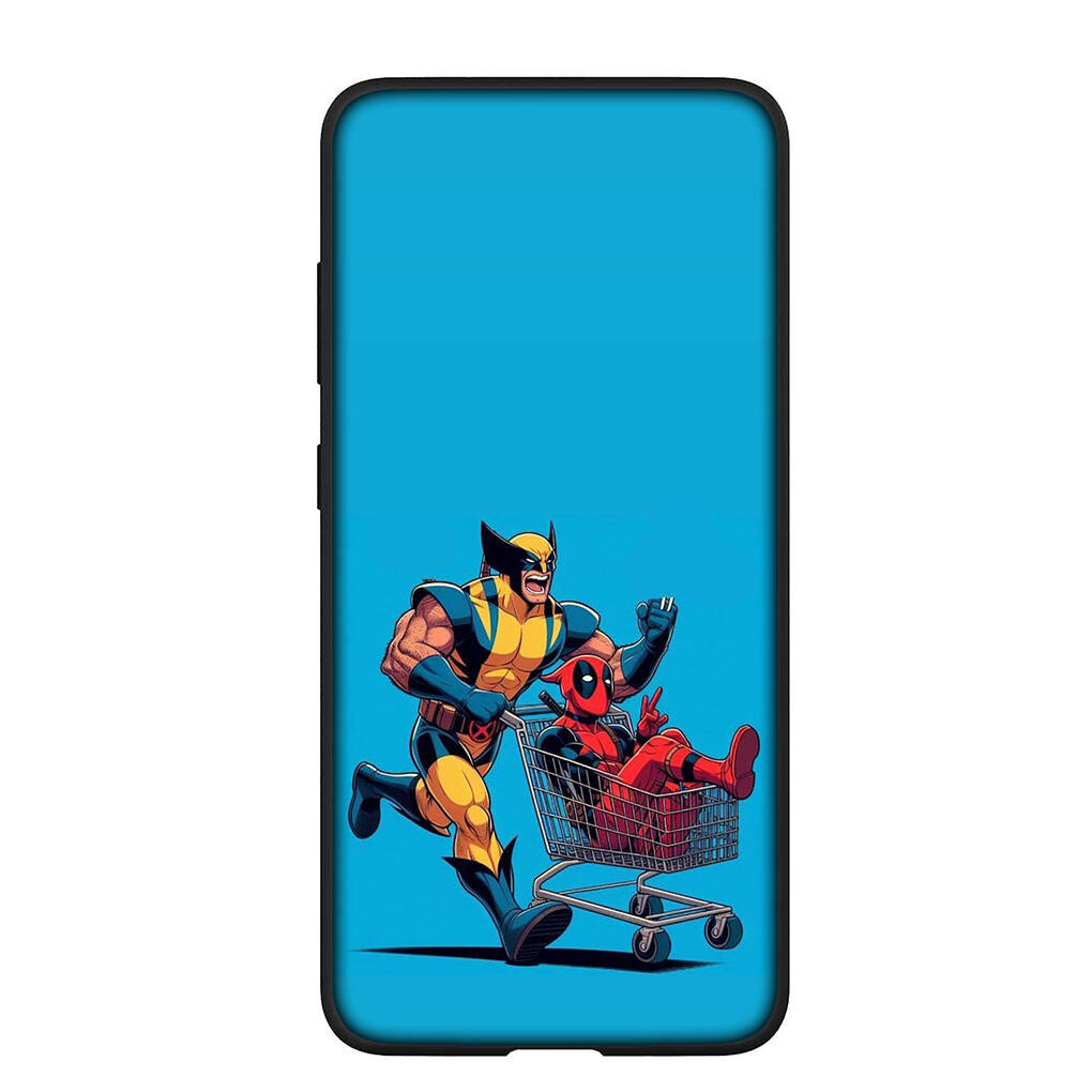 Phone Case for Samsung Galaxy S25 S23 S22 S24 Ultra FE A05 A06 A15 A16 A36 A37 A35 A54 A55 A56 A57 A25 A26 A53 A17 S9 Wolverine Cartoon Deadpool Cover