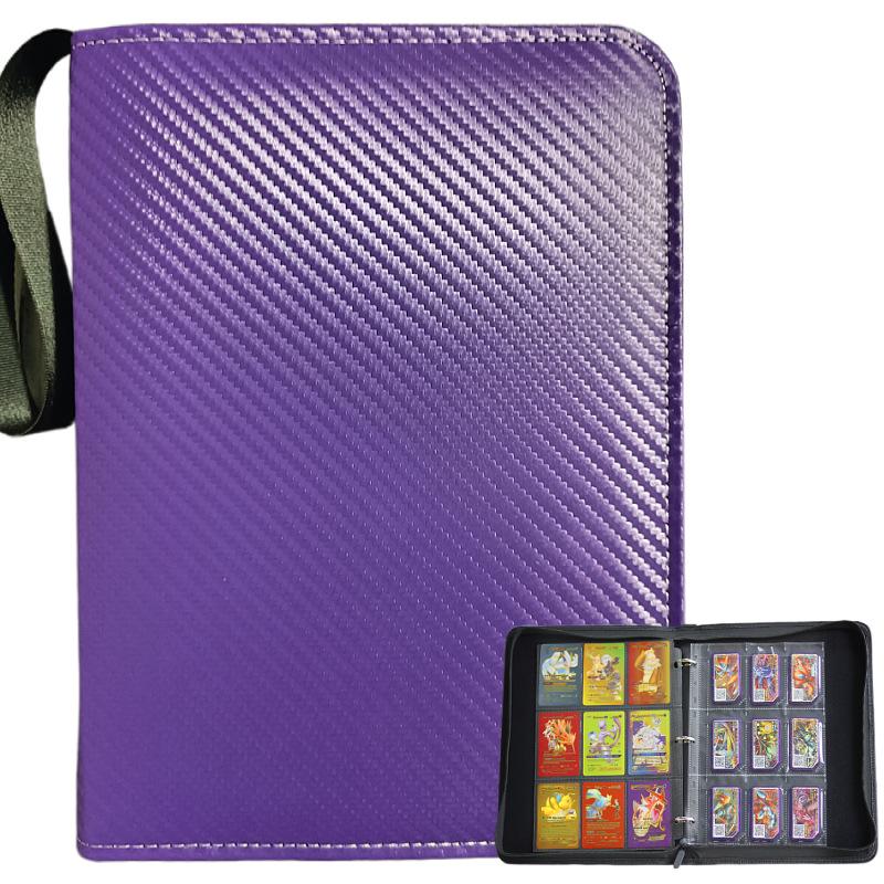 Четырехкарманный ПУ на молнии альбом для карточек Pokémon - Альбом для коллекции карточек