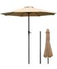 Garden UV Water Handle Opening and Beach Sunshade Parasol, Parasol, 270cm, Protection, Repellent, Iron, Closing, Parasol, Gardening, Yard, Terrace,
