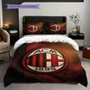 AC Milan Legacy: Passion Field Three-piece set (1 * duvet cover + 2 * pillowcase, without core) Bedding set Duvet cover and pillowcase