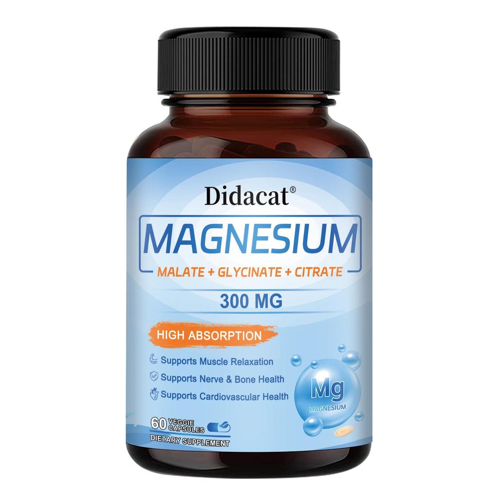 Triple magnesium complex – enhances overall absorption and efficacy 60 capsules